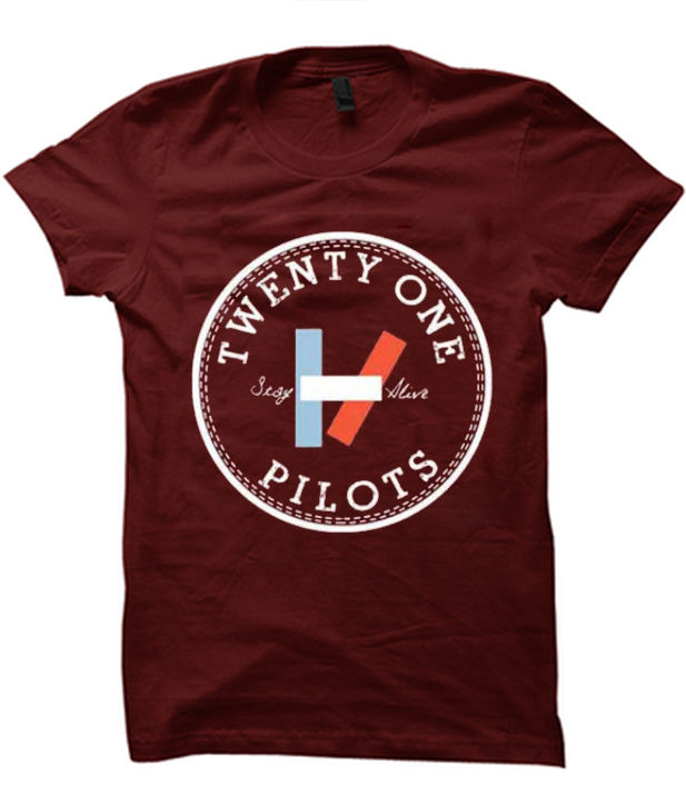 white twenty one pilots shirt