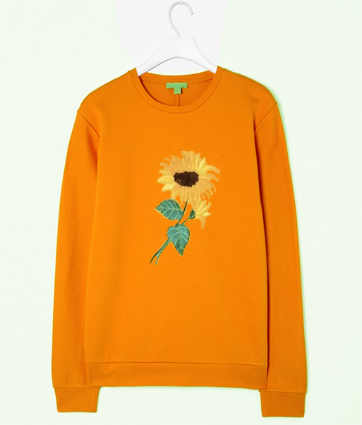 Yellow Flower Sweatshirt - clothzilla