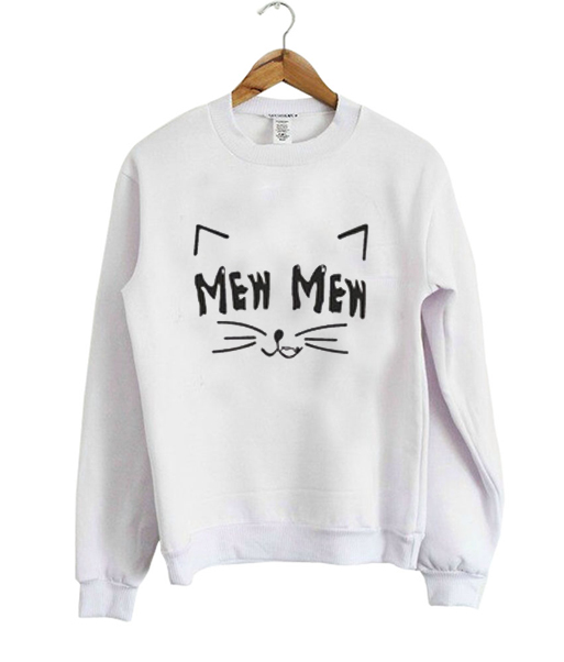 mew mew cat sweatshirt - clothzilla