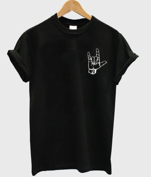 rock hand shirt