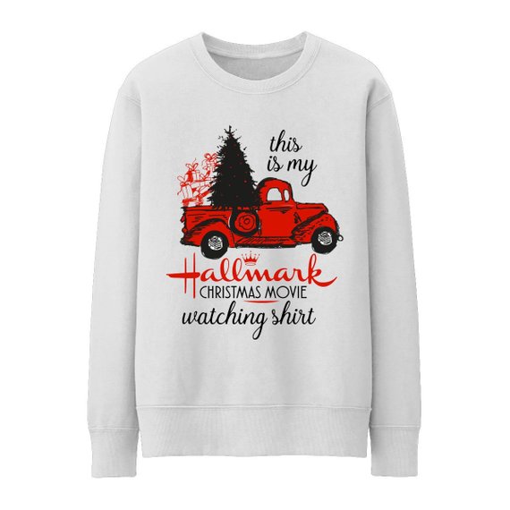 hallmark christmas movie watching sweatshirt