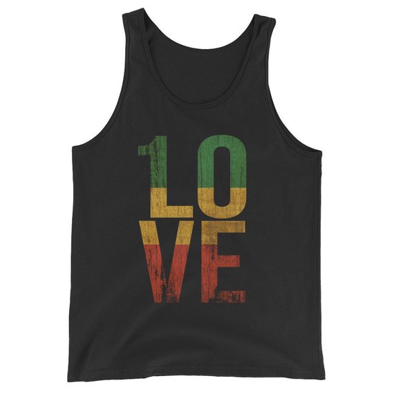1 Love T Shirt For Reggae Music Fans Unisex Tank Top