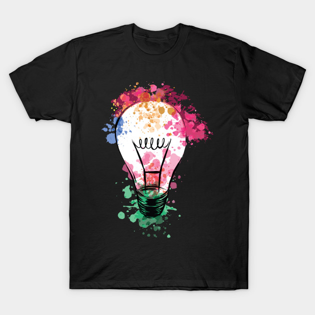 Artistic Light Bulb T-Shirt